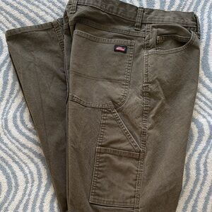 Dickies Men's Olive Green Carpenter Pants 34x34